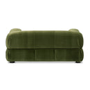 Marcel Upholstered Modern Small to Medium Pet Bed For Dogs and Cats Olive Green Velvet