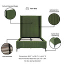 Promenade - Bed With Upholstered Headboard And Slats by HouseOfZazla