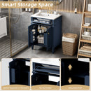 24" Bathroom Vanity with 2 Doors and Tip-Out Drawer by HouseOfZazla