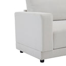 Modern Square Arm Sofa With Soft Fabric Upholstery, Deep Cushions by HouseOfZazla