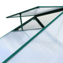 Polycarbonate house, Heavy Duty Outdoor Aluminum Walk-In House Kit With Rain Gutter, Vent And Door For Backyard Garden by HouseOfZazla