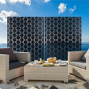 Outdoor & Indoor Metal Privacy Freestanding Decorative Screen by HouseOfZazla