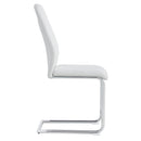 Modern Dining Chairs With Padded Seat, Metal Legs by HouseOfZazla