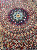 Afghani Parak Hand-Knotted Wool Rug | 6’6″ x 9’10″ Traditional Dome Motif