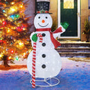 5 Feet Pop-up Christmas Snowman with 180 LED Lights by LJGDeals