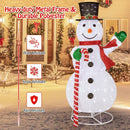 5 Feet Pop-up Christmas Snowman with 180 LED Lights by LJGDeals