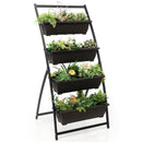 4-Tier Vertical Raised Garden Bed with 4 Containers and Drainage Holes-S by DirectDeals