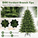 5 Feet Artificial Xmas Tree Hinged with 11 Lighting Modes and Remote Control by DirectDeals