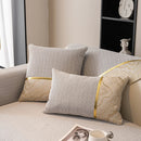 Non-Slip Couch Cover with Gold Trim, Sofa Slipcover for Sectional & Loveseat by Slipcover KAS™