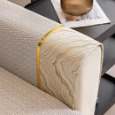 Non-Slip Couch Cover with Gold Trim, Sofa Slipcover for Sectional & Loveseat by Slipcover KAS™