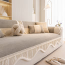 Dog Washable Sofa Protector Cover, Non-Slip Couch Slipcover with Soft Furry Trim