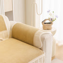 Dog Washable Sofa Protector Cover, Non-Slip Couch Slipcover with Soft Furry Trim