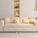 Dog Washable Sofa Protector Cover, Non-Slip Couch Slipcover with Soft Furry Trim