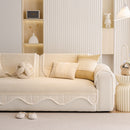 Dog Washable Sofa Protector Cover, Non-Slip Couch Slipcover with Soft Furry Trim