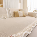 Dog Washable Sofa Protector Cover, Non-Slip Couch Slipcover with Soft Furry Trim