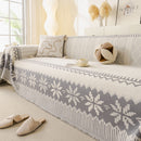 Thick Jacquard Couch Cover for Sectional Sofas, Cozy Washable Sofa Cover Throw Blanket