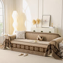 Thick Jacquard Couch Cover for Sectional Sofas, Cozy Washable Sofa Cover Throw Blanket