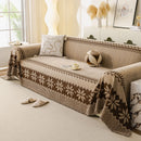 Thick Jacquard Couch Cover for Sectional Sofas, Cozy Washable Sofa Cover Throw Blanket