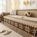 Thick Jacquard Couch Cover for Sectional Sofas, Cozy Washable Sofa Cover Throw Blanket