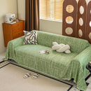 Boho Woven Sofa Throw Cover, Modern Soft Couch Protector for Pets & Living Room Decor