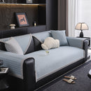 Houndstooth Ice Silk Breathable Sofa Cover, Modern Non-Slip Summer Couch Protector
