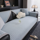 Houndstooth Ice Silk Breathable Sofa Cover, Modern Non-Slip Summer Couch Protector