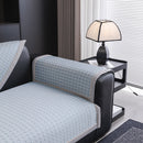 Houndstooth Ice Silk Breathable Sofa Cover, Modern Non-Slip Summer Couch Protector