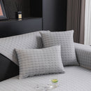 Houndstooth Ice Silk Breathable Sofa Cover, Modern Non-Slip Summer Couch Protector