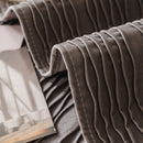 Soft Warm Flannel Couch Cover Throw Blanket with French Flounce, Beautiful Furniture Throws for Sofas