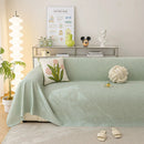 Durable Cooling Couch Cover for Dogs Textured Chic Leaf Summer Throw Cover Blanket by Slipcover KAS™