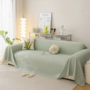 Durable Cooling Couch Cover for Dogs Textured Chic Leaf Summer Throw Cover Blanket by Slipcover KAS™