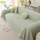 Durable Cooling Couch Cover for Dogs Textured Chic Leaf Summer Throw Cover Blanket by Slipcover KAS™