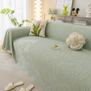 Durable Cooling Couch Cover for Dogs Textured Chic Leaf Summer Throw Cover Blanket by Slipcover KAS™