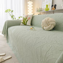 Durable Cooling Couch Cover for Dogs Textured Chic Leaf Summer Throw Cover Blanket by Slipcover KAS™