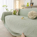 Durable Cooling Couch Cover for Dogs Textured Chic Leaf Summer Throw Cover Blanket by Slipcover KAS™