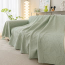 Durable Cooling Couch Cover for Dogs Textured Chic Leaf Summer Throw Cover Blanket by Slipcover KAS™
