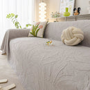 Durable Cooling Couch Cover for Dogs Textured Chic Leaf Summer Throw Cover Blanket by Slipcover KAS™
