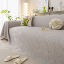 Durable Cooling Couch Cover for Dogs Textured Chic Leaf Summer Throw Cover Blanket by Slipcover KAS™