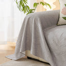 Durable Cooling Couch Cover for Dogs Textured Chic Leaf Summer Throw Cover Blanket by Slipcover KAS™