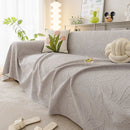 Durable Cooling Couch Cover for Dogs Textured Chic Leaf Summer Throw Cover Blanket by Slipcover KAS™