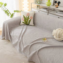 Durable Cooling Couch Cover for Dogs Textured Chic Leaf Summer Throw Cover Blanket by Slipcover KAS™