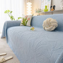 Durable Cooling Couch Cover for Dogs Textured Chic Leaf Summer Throw Cover Blanket by Slipcover KAS™