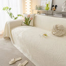 Durable Cooling Couch Cover for Dogs Textured Chic Leaf Summer Throw Cover Blanket by Slipcover KAS™
