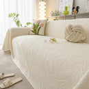 Durable Cooling Couch Cover for Dogs Textured Chic Leaf Summer Throw Cover Blanket by Slipcover KAS™