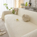 Durable Cooling Couch Cover for Dogs Textured Chic Leaf Summer Throw Cover Blanket by Slipcover KAS™