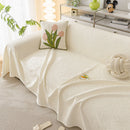Durable Cooling Couch Cover for Dogs Textured Chic Leaf Summer Throw Cover Blanket by Slipcover KAS™