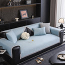 Non-Slip Cooling Breathable Couch Protector Towel, Lightweight Slipcover for Sofas