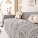Modern 3D Water Ripple Sofa Cover, Non-Shedding Cream Style Furniture Protector Throw