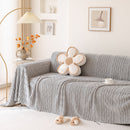 Modern 3D Water Ripple Sofa Cover, Non-Shedding Cream Style Furniture Protector Throw