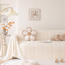 Modern 3D Water Ripple Sofa Cover, Non-Shedding Cream Style Furniture Protector Throw